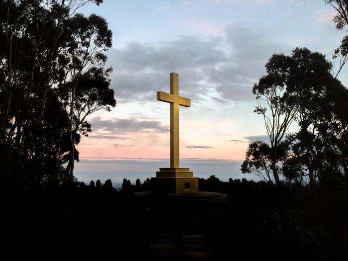 The Cross at sunset