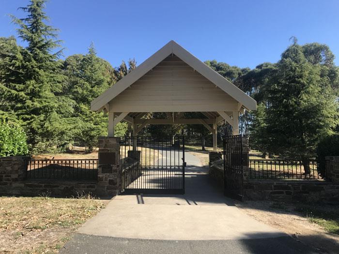 The Gatehouse to the Memorial Cross